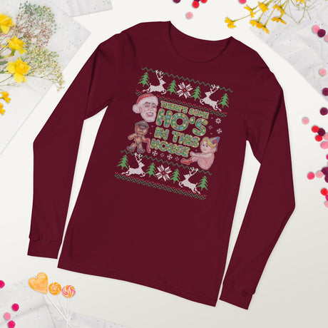 Hos In This House (Ugly Christmas)-T-Shirts-Swish Embassy