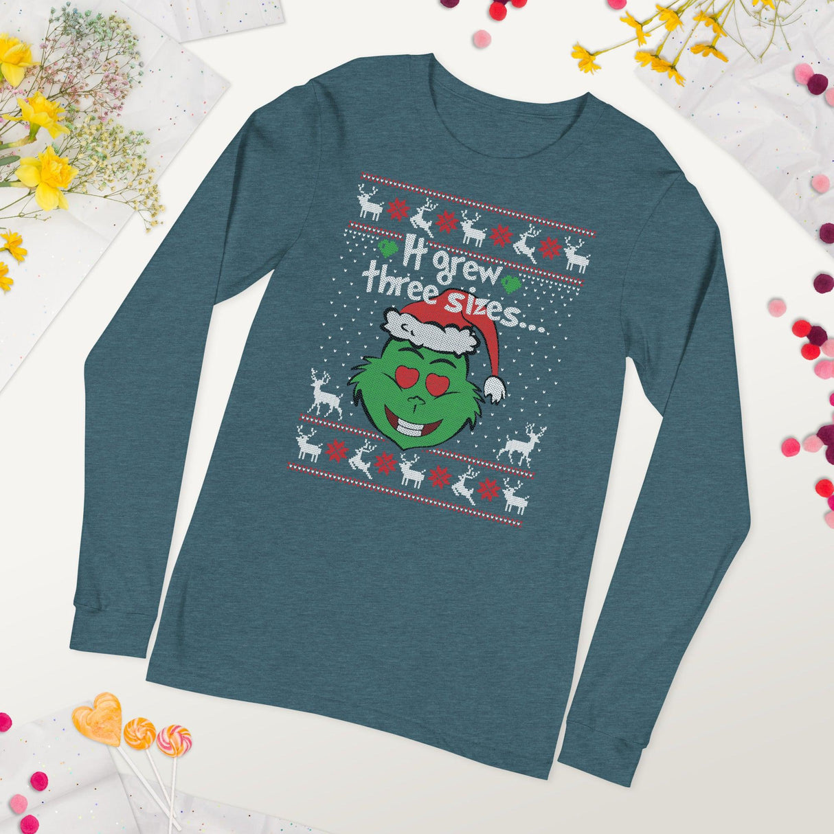 It Grew 3 Sizes (Ugly Christmas)-Christmas T-Shirts-Swish Embassy