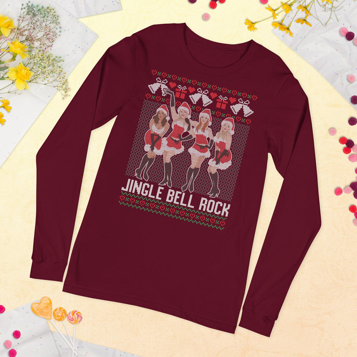 Jingle Bell Rock (Ugly Christmas)-Christmas T-Shirts-Swish Embassy