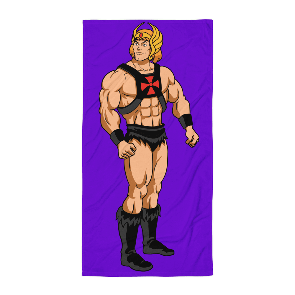 Leather and Tiaras (Beach Towel)-Beach Towel-Swish Embassy