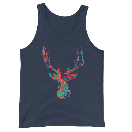 Paisley Stag (Tank Top)-Tank Top-Swish Embassy