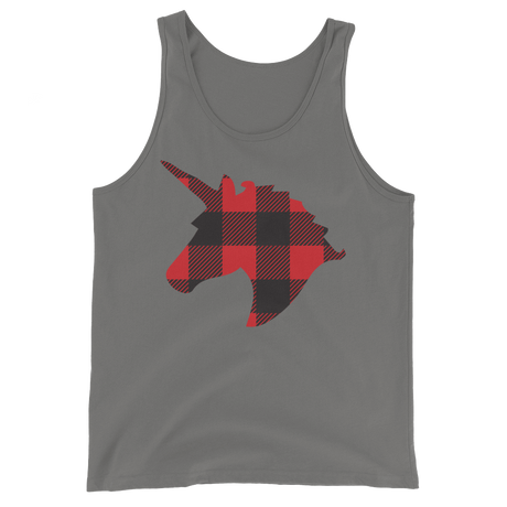 Plaid Unicorn (Tank Top)-Tank Top-Swish Embassy