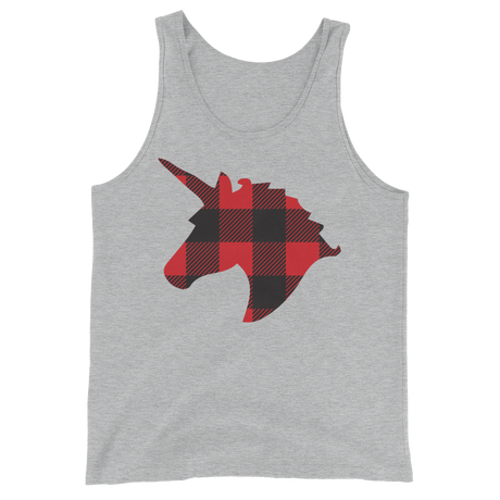 Plaid Unicorn (Tank Top)-Tank Top-Swish Embassy