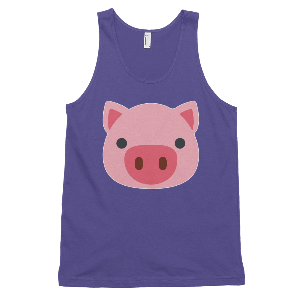 Flat Pig (Tank)-Tank Top-Swish Embassy