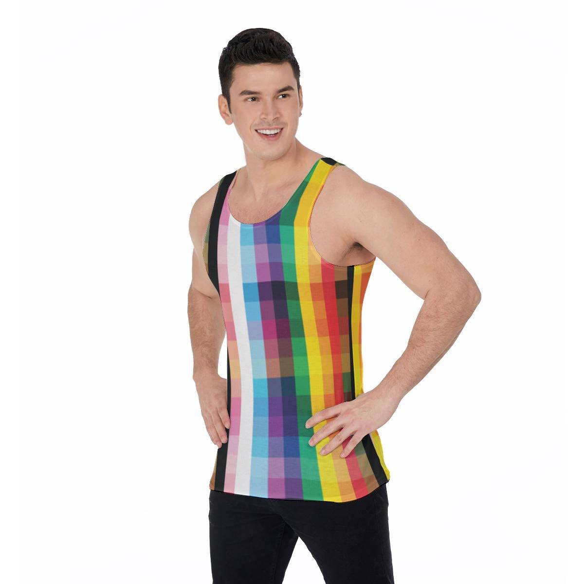Gingham? I Barely Know ’Em! (Allover Tank Top)