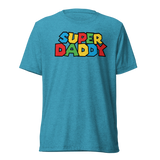 Super Daddy (Triblend) - Aqua Triblend