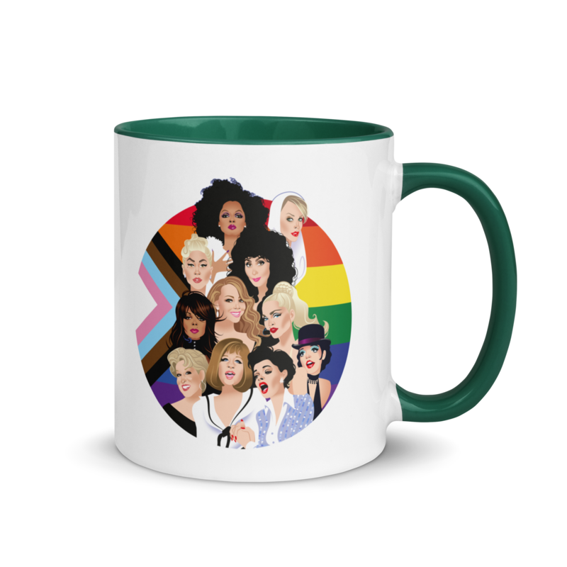 Pride Divas (Mug) - Dark Green