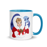 Debut garment mockup | Mrs Claus (Mug) | Blue
