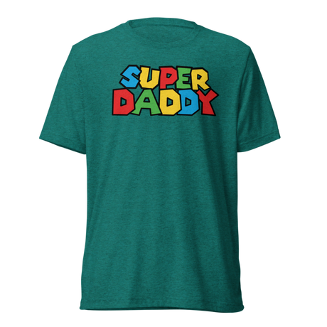 Super Daddy (Triblend) - Teal Triblend