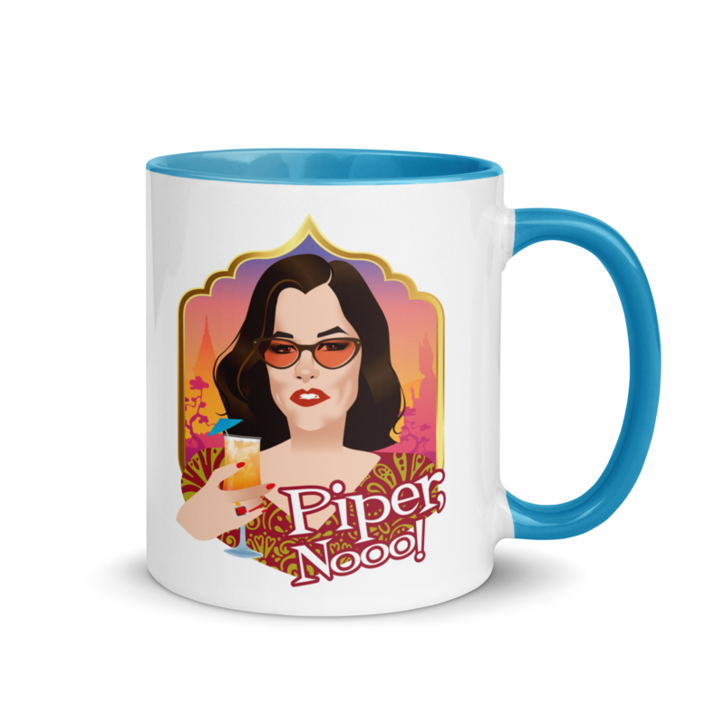 Debut garment mockup | Piper, Nooo! (Mug) | Blue