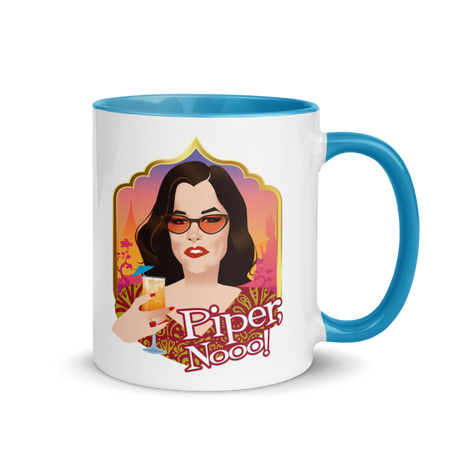 Debut garment mockup | Piper, Nooo! (Mug) | Blue