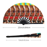 Rainbows and Rhythm (Folding Clack Fan)