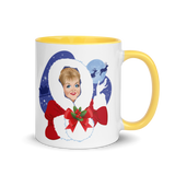Debut garment mockup | Mrs Claus (Mug) | Yellow
