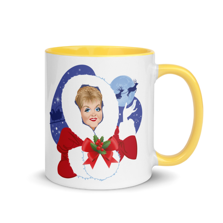 Debut garment mockup | Mrs Claus (Mug) | Yellow