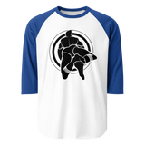 Bullseye (Raglan) - White/Royal