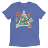 A Golden Christmas (Triblend)-Triblend T-Shirt-Swish Embassy