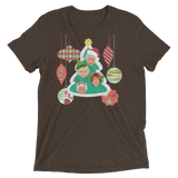 A Golden Christmas (Triblend)-Triblend T-Shirt-Swish Embassy