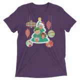 A Golden Christmas (Triblend)-Triblend T-Shirt-Swish Embassy