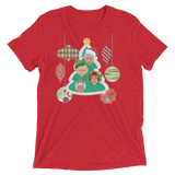 A Golden Christmas (Triblend)-Triblend T-Shirt-Swish Embassy