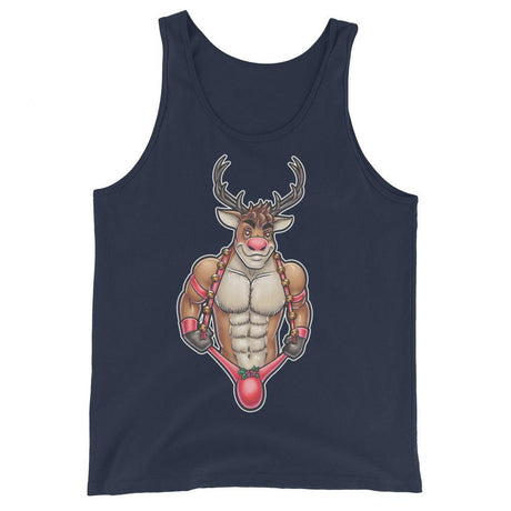All the Reindeer Loved Him (Tank Top)-Christmas Tank Tops-Swish Embassy