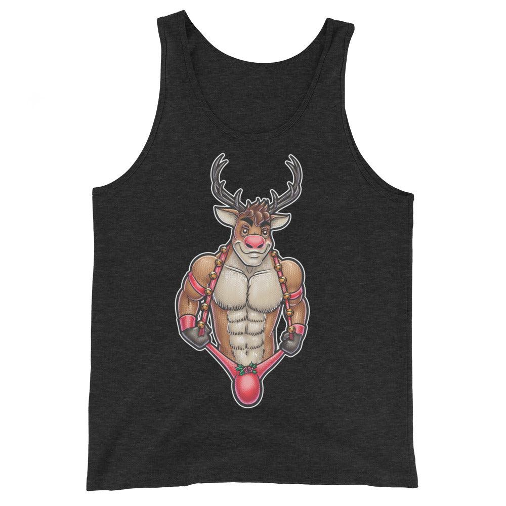 All the Reindeer Loved Him (Tank Top)-Christmas Tank Tops-Swish Embassy