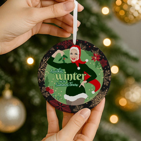 Another Winter in a Summer Town (Ceramic Holiday Keepsake)-Ceramic Holiday Keepsake-Swish Embassy