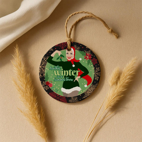 Another Winter in a Summer Town (Ceramic Holiday Keepsake)-Ceramic Holiday Keepsake-Swish Embassy