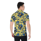 Azure Bloomscape (Button Shirt)-Button Shirt-Swish Embassy