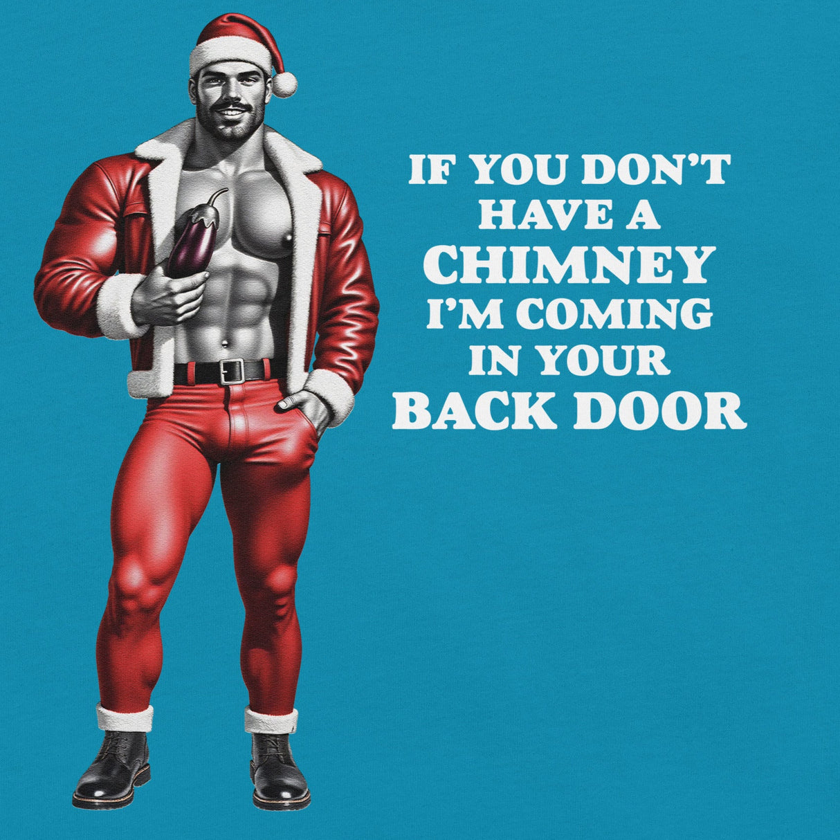 Backdoor Chimney-Christmas T-Shirts-Swish Embassy