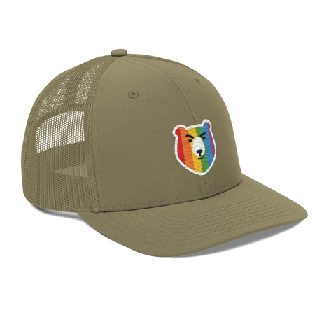 Bear Face Rainbow (Trucker Cap)-Headwear-Swish Embassy