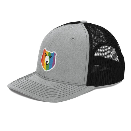 Bear Face Rainbow (Trucker Cap)-Headwear-Swish Embassy