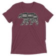 Bear's Anatomy (Triblend)-Triblend T-Shirt-Swish Embassy