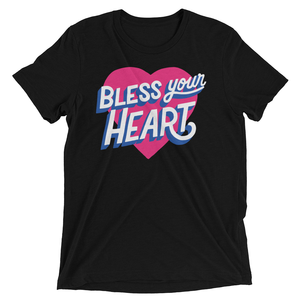 Bless Your Heart (Triblend)-Triblend T-Shirt-Swish Embassy