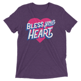 Bless Your Heart (Triblend)-Triblend T-Shirt-Swish Embassy