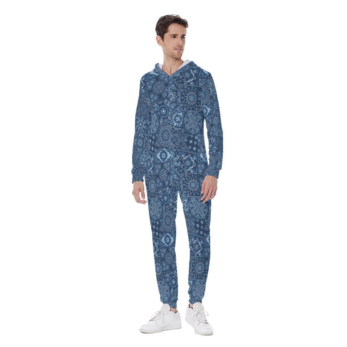 Blue Hanky (AOP Union Suit)-AOP Union Suit-Swish Embassy
