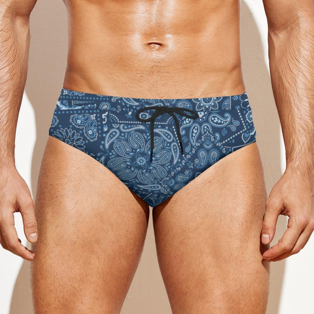 Blue Hanky (Swim Briefs)-Swim Briefs-Swish Embassy