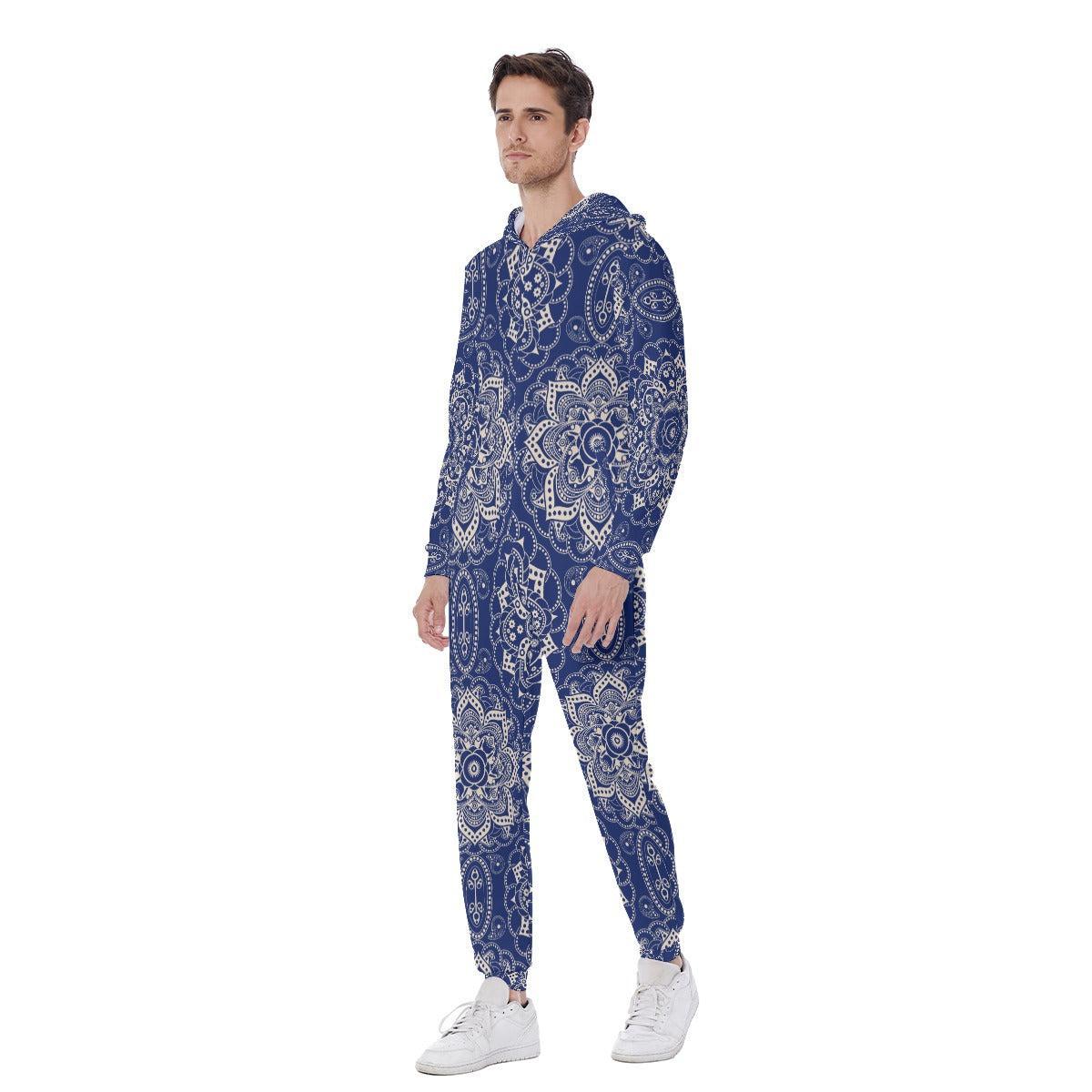 Blue Mendala (AOP Union Suit)-AOP Union Suit-Swish Embassy