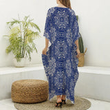 Blue Mendala (Kaftan)-Kaftan-Swish Embassy
