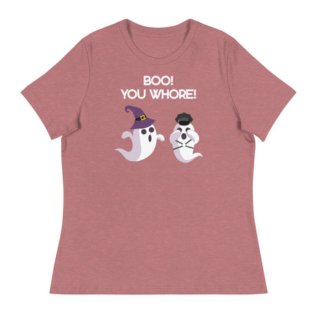 Boo You Whore! (Women's Relaxed T-Shirt)-Women's T-Shirts-Swish Embassy