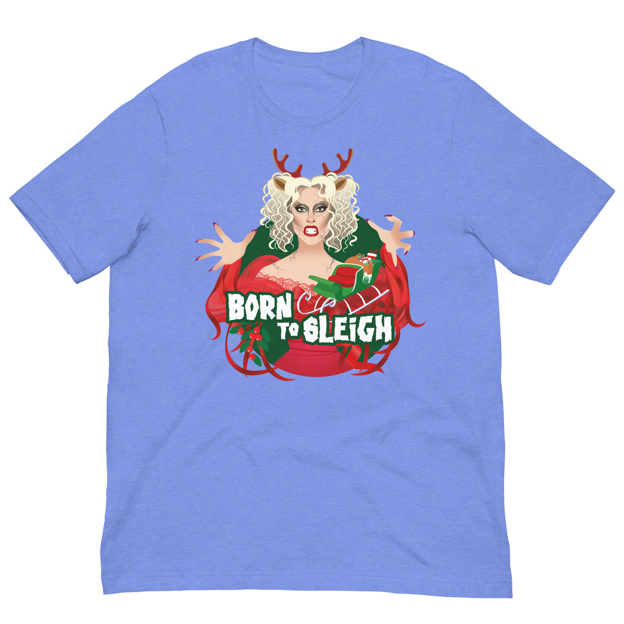 Born to Sleigh-T-Shirts-Swish Embassy