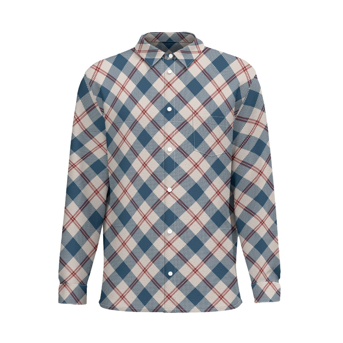 Boy Next Door (Cotton Long Sleeve Shirt)-Cotton Long Sleeve Button Shirt-Swish Embassy