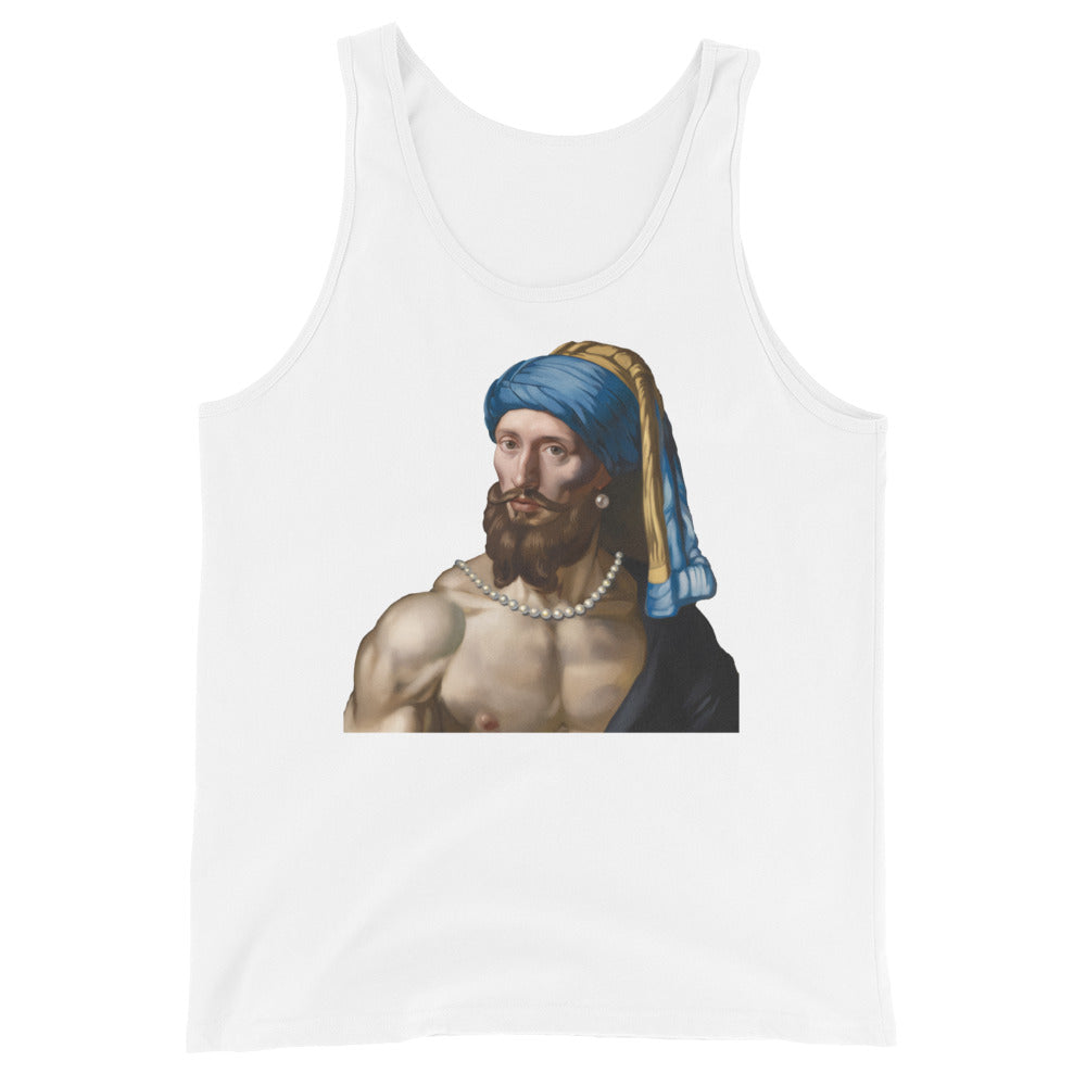 Boy with a Pearl Necklace (Tank Top)-Tank Top-Swish Embassy