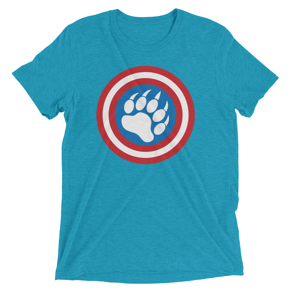 Cap'n Ameribear (Triblend)-Triblend T-Shirt-Swish Embassy