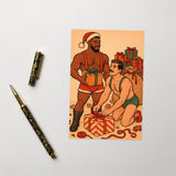 Checking the List (Christmas Card)-Greeting Card-Swish Embassy