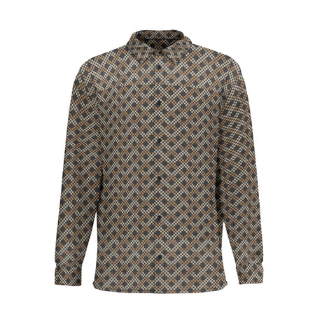 Chevron (Cotton Long Sleeve Shirt)-Cotton Long Sleeve Button Shirt-Swish Embassy