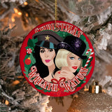 Christmas Wreath Watusi (Ceramic Holiday Keepsake)-Ceramic Holiday Keepsake-Swish Embassy