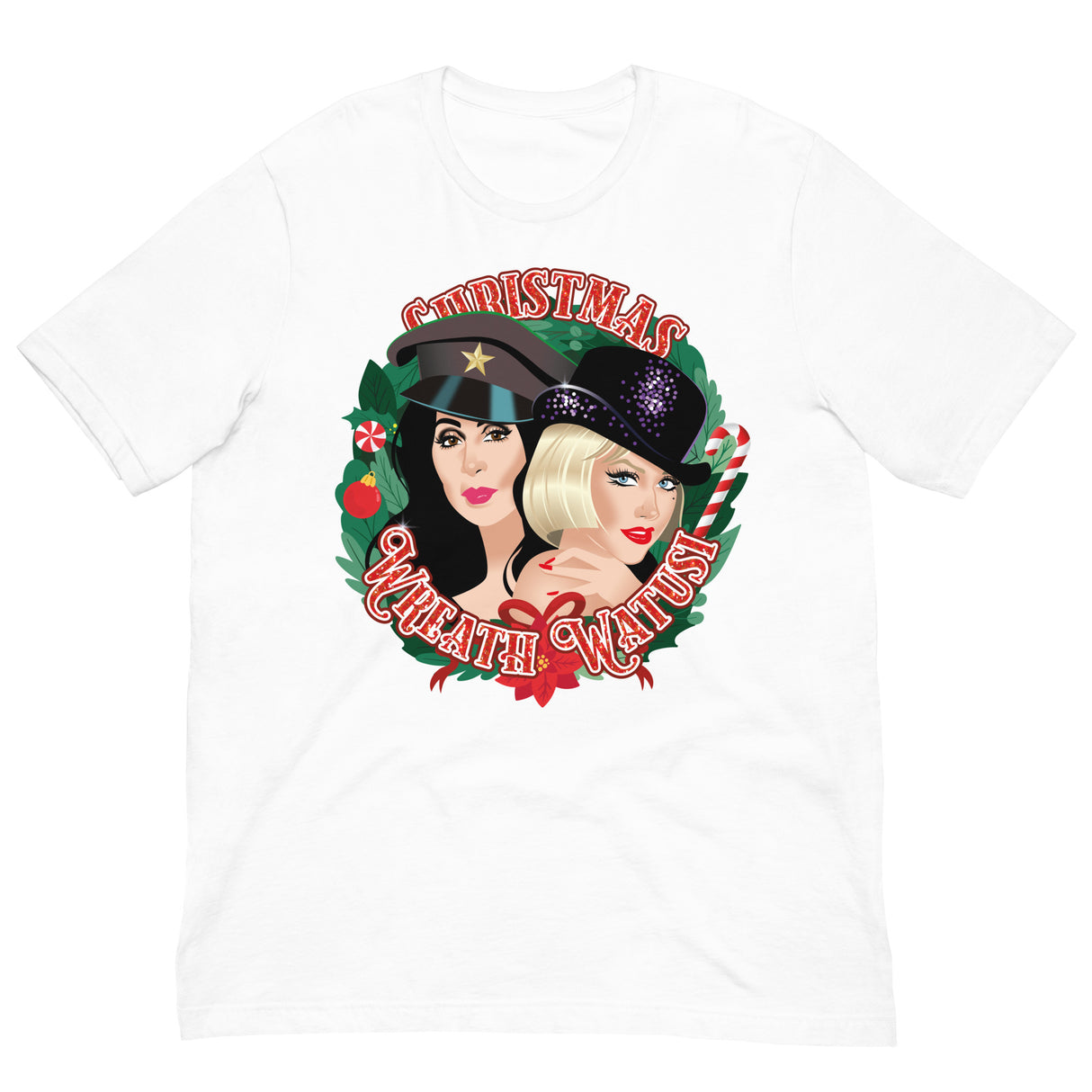 Christmas Wreath Watusi-T-Shirts-Swish Embassy