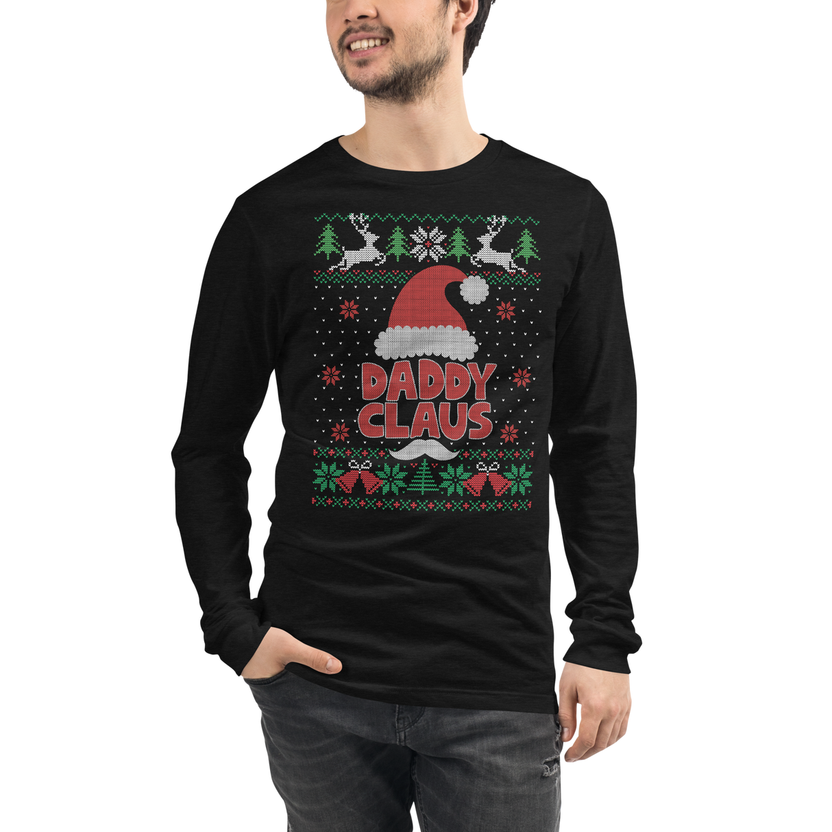 Daddy Claus (Ugly Christmas)-Christmas T-Shirts-Swish Embassy