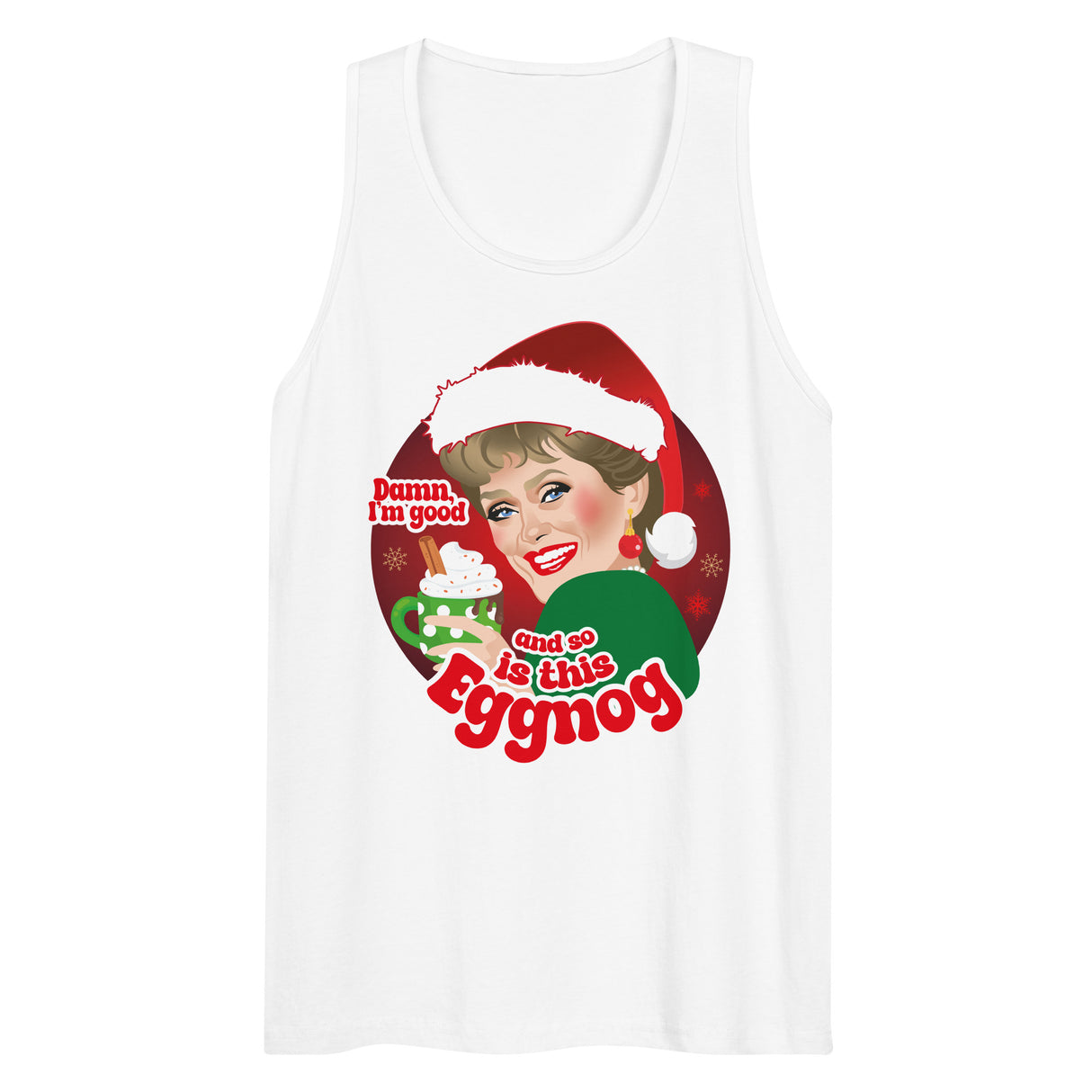 Damn Eggnog (Tank top)-Tank Top-Swish Embassy