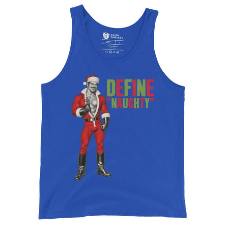 Define Naughty (Tank Top)-Christmas Tanks-Swish Embassy